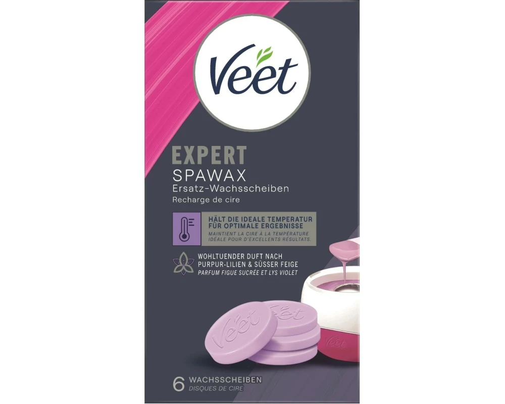 Veet Haarentfernungs-Wachs Spa Ersatz-Wachsscheiben 6 Stück