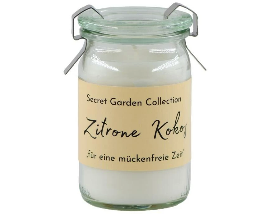 Schulthess Kerzen Gartenkerze Sceret Garden Zitrone Kokos 5.5 cm x 9 cm