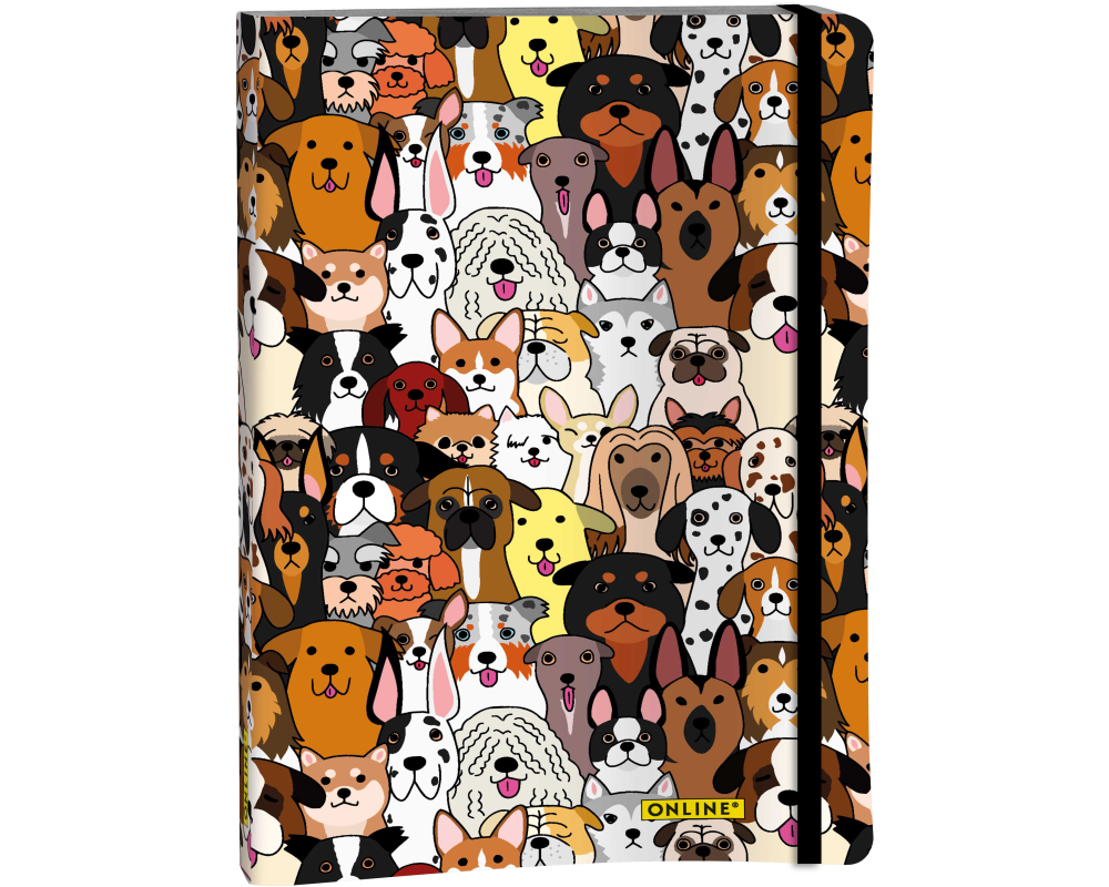 ONLINE Bullet Journal A5 18031 Fluffy Doggs