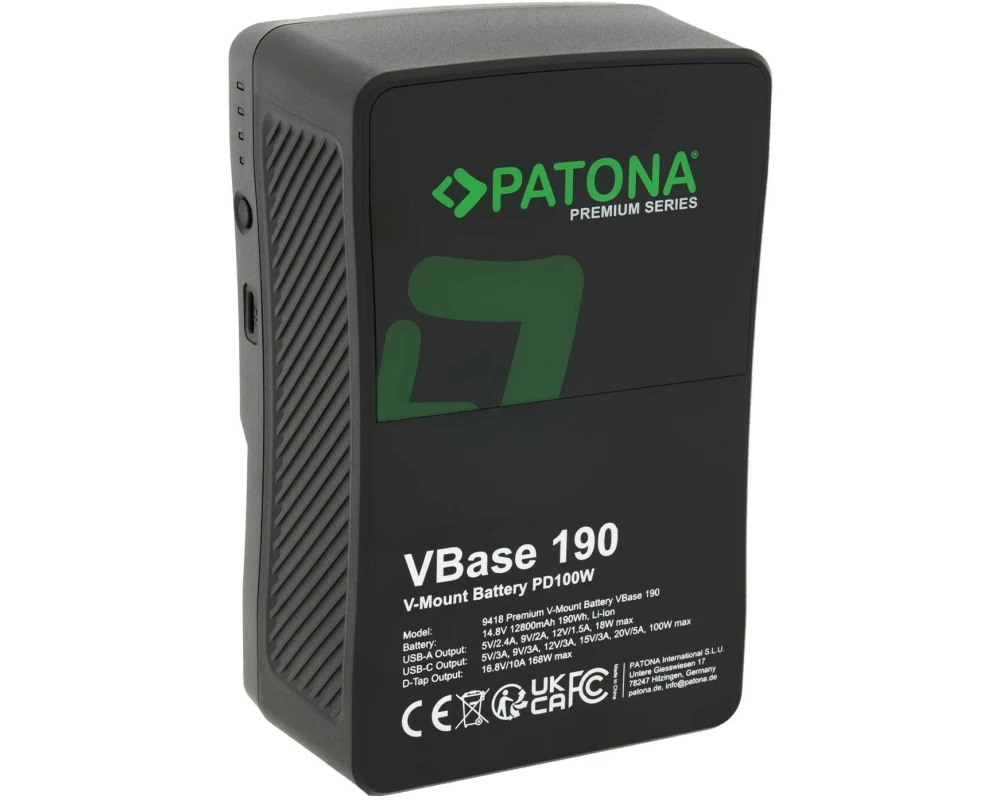 Patona Digitalkamera-Akku VBase 190