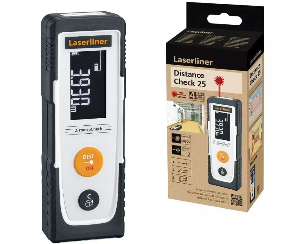 Laserliner Laser-Distanzmesser DistanceCheck 25m 25 m