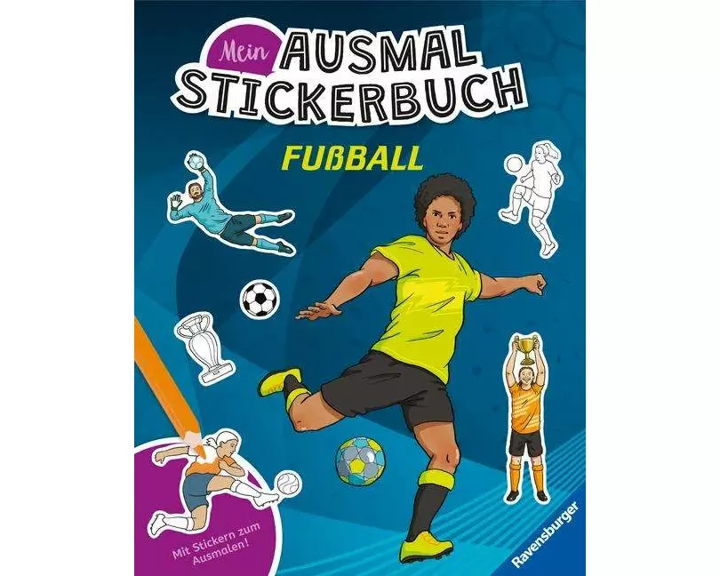 Mein Ausmalstickerbuch - Fußball