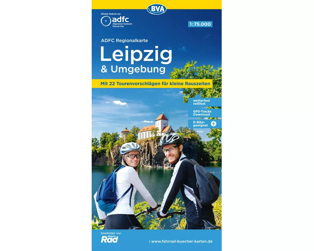 BVA ADFC Regionalkarte Leipzig und Umgebung 1:75.000