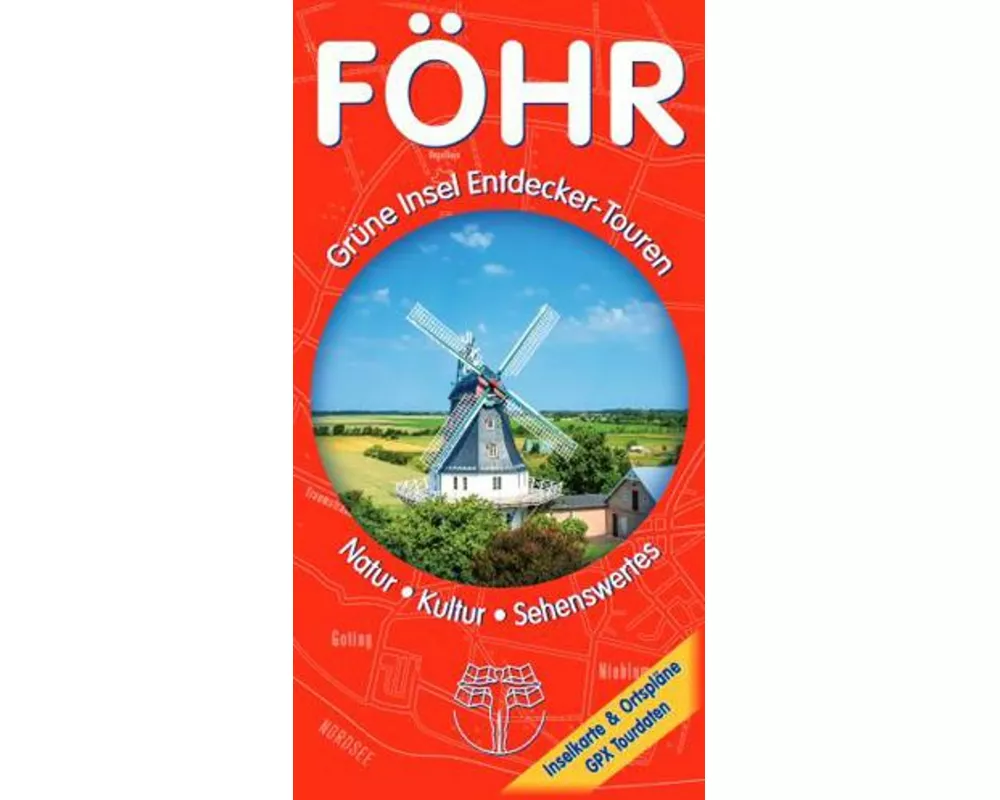 Föhr - Touristische Karte mit GPX Tourdaten