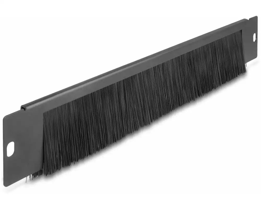 Delock Bürstenleiste universell 350 x 55 mm 13" Rack, Schwarz