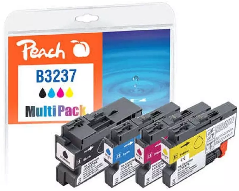 Peach Tinte Brother LC-3237 BK, C, M, Y