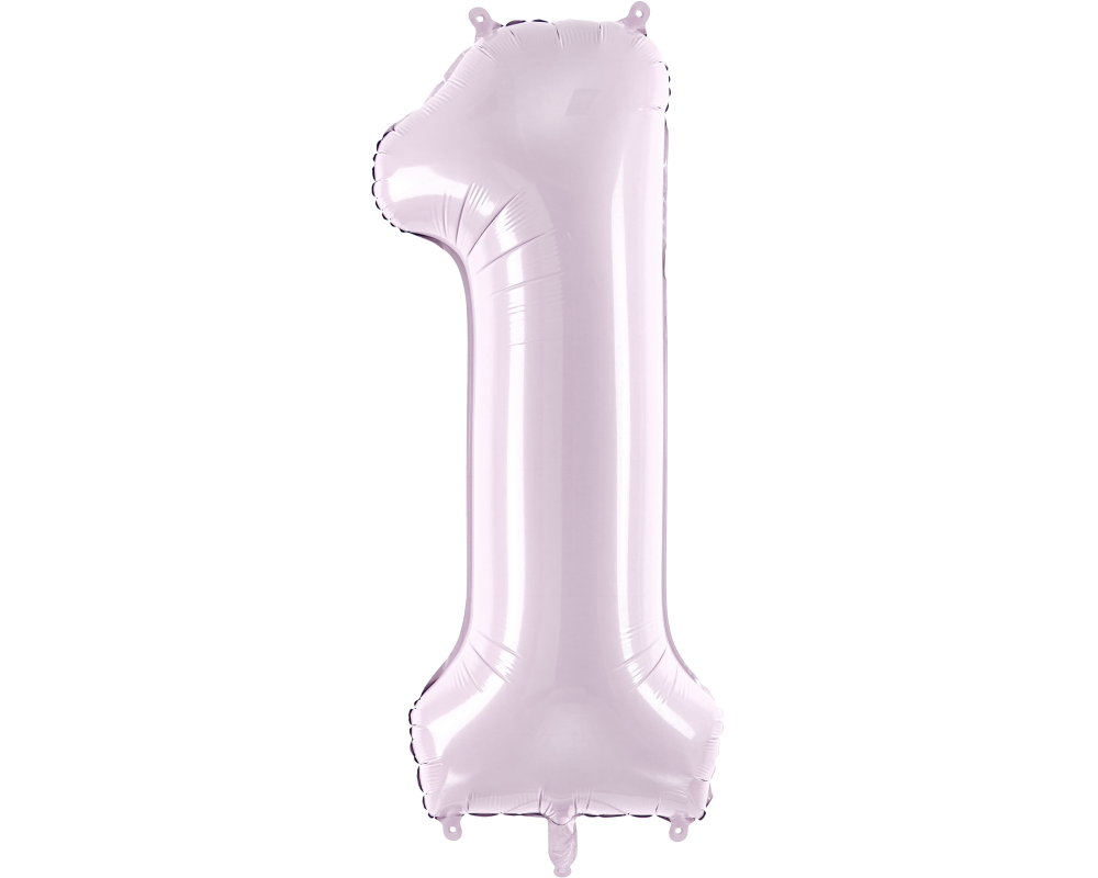 PARTYDECO Folienballon Ziffer 1 72cm FB230G-1-014 lila