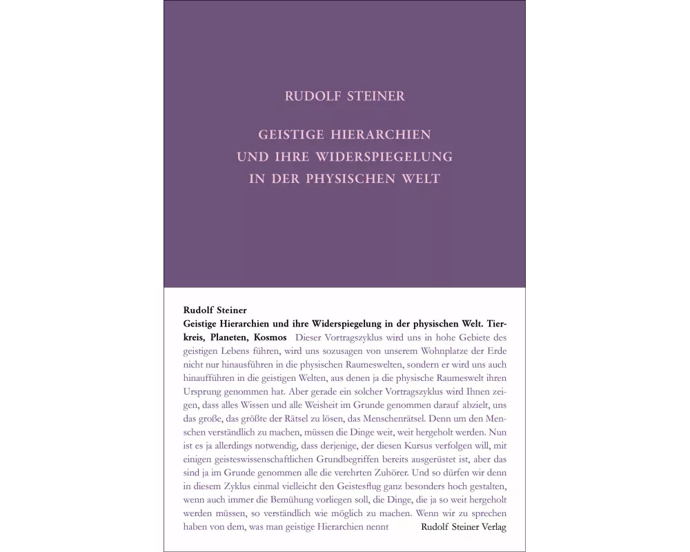 Geistige Hierarchien und ihre Widerspiegelung in der physischen Welt