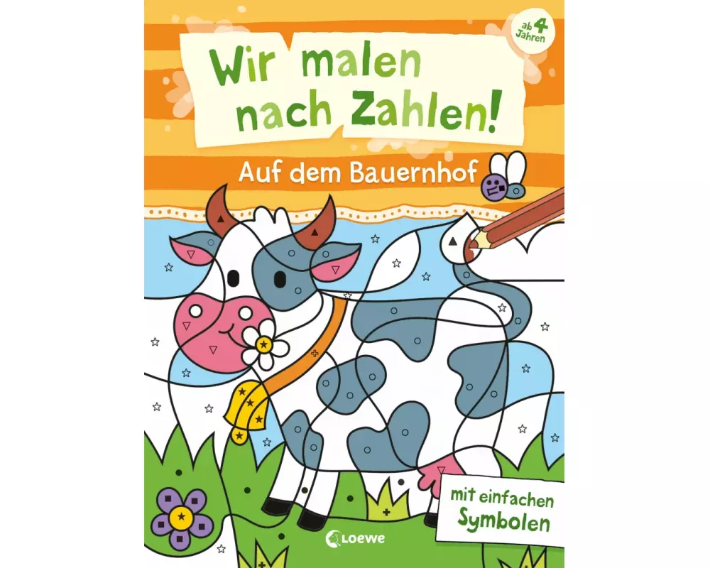 Wir malen nach Zahlen! - Auf dem Bauernhof