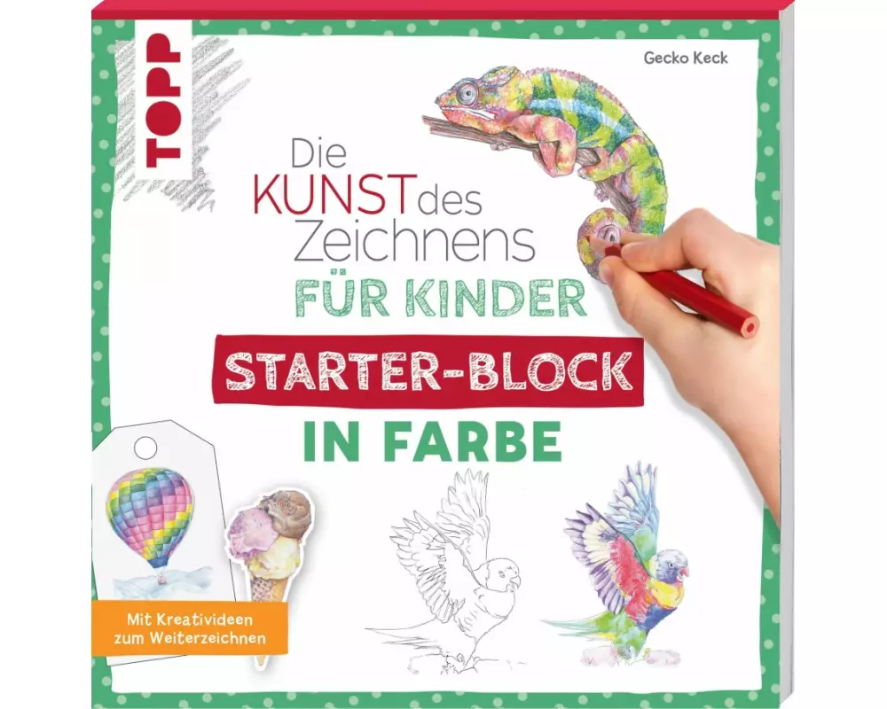 Die Kunst des Zeichnens für Kinder Starter-Block - In Farbe