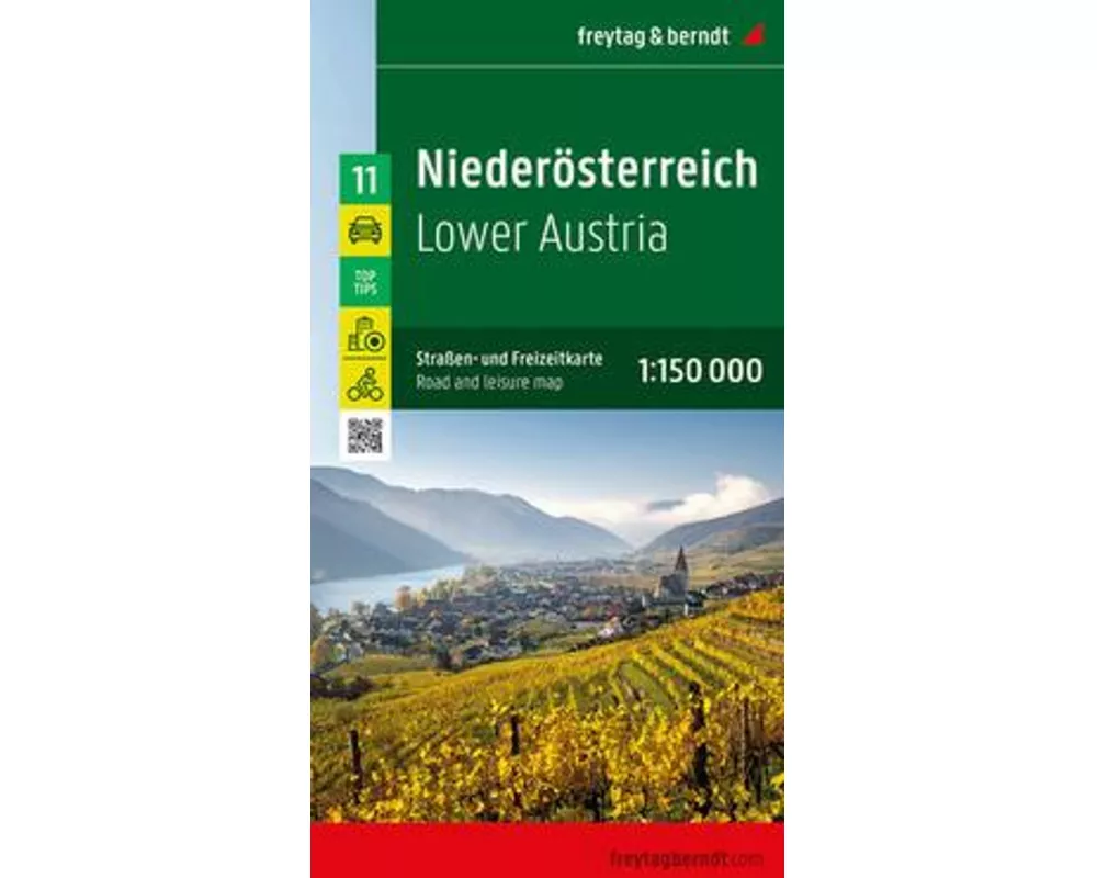 Niederösterreich, Straßen- und Freizeitkarte 1:150.000, freytag & berndt