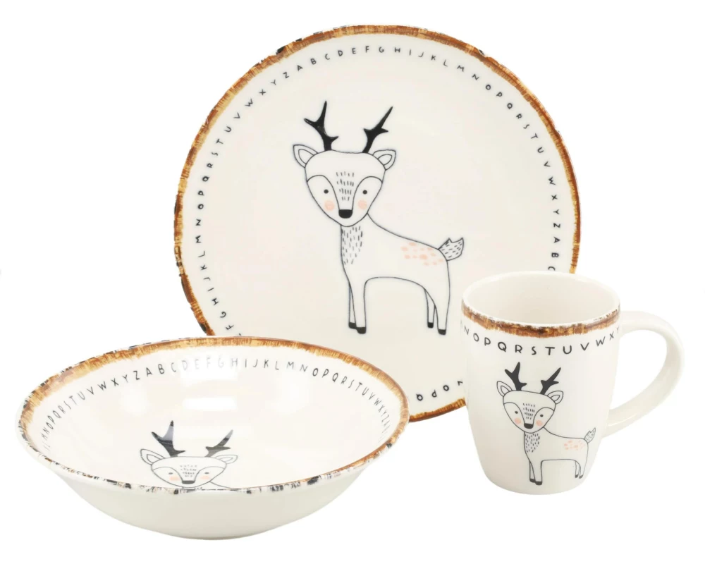 creaTable Freunde des Waldes Set Steinzeug