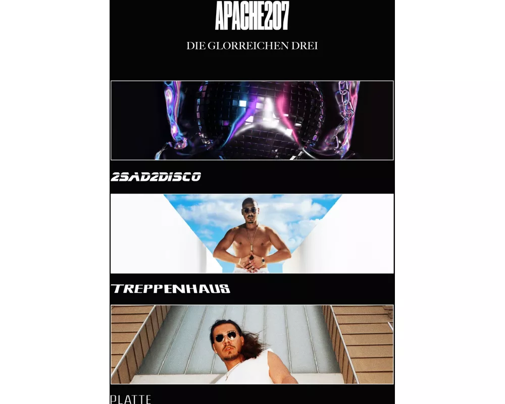 Die Glorreichen Drei|2sad2disco|Treppenhaus|Platte