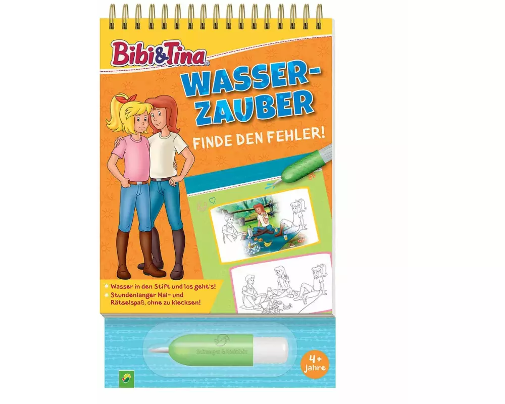 Bibi & Tina Wasserzauber | Finde den Fehler. Einfach mit Wasser malen