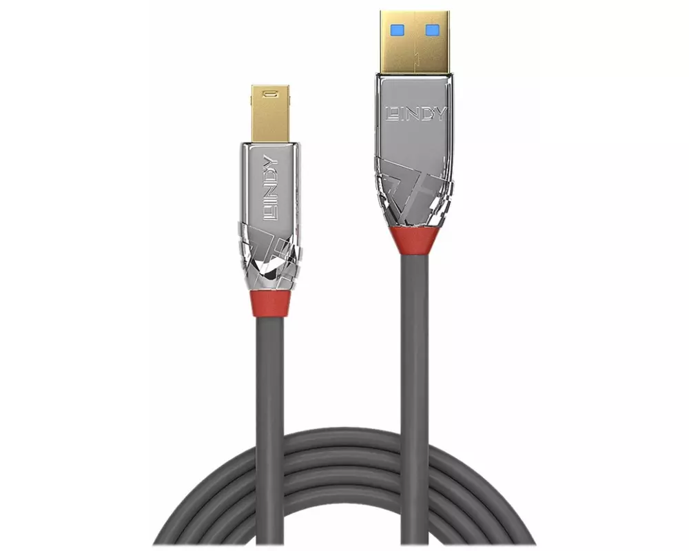 LINDY Cromo Line USB Cable, USB 3.1, USB/A-USB/B M-M, 5m