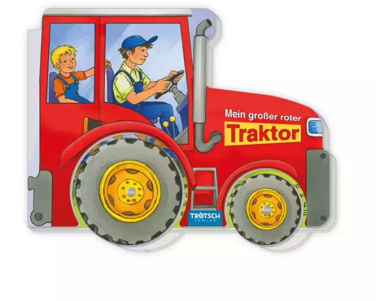 Trötsch Pappenbuch Räderbuch Mein großer roter Traktor