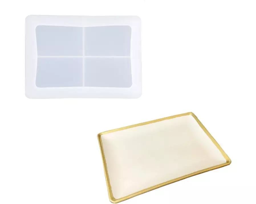 Jesmonite Giessform Schale, 15 cm x 11 cm