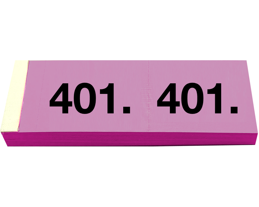 SIMPLEX Garderobenblock 401-500 13104 pink 100 Blatt