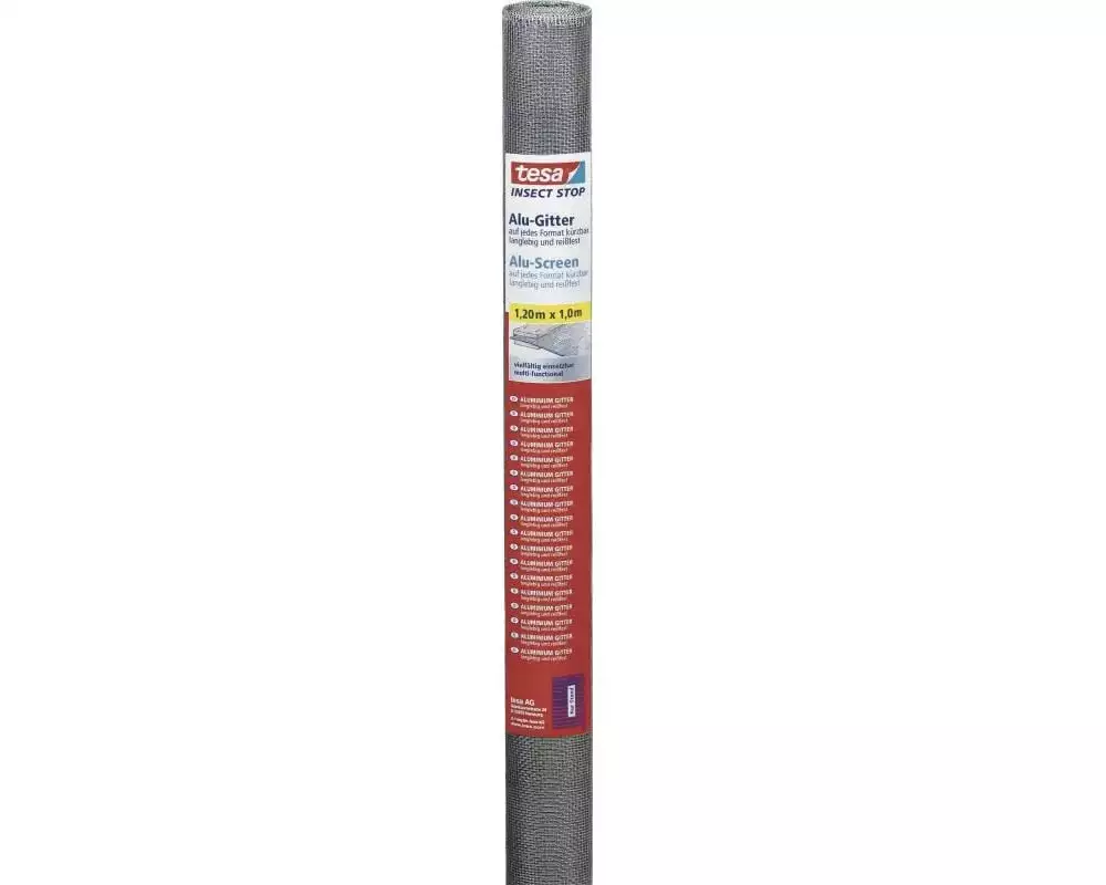 tesa Insect Stop Ersatzrolle Aluminium Anthrazit 100 x 120 cm