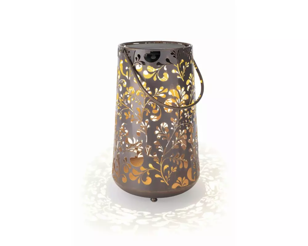 STT Laterne Solar Antic Romantic, Ø 20 x 32.5 cm, Violett