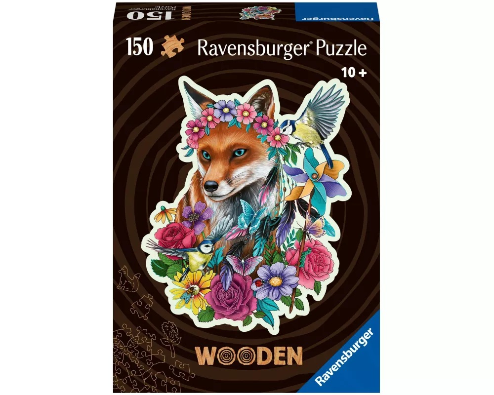 Wooden Puzzle 150 Teile - Bunter Fuchs