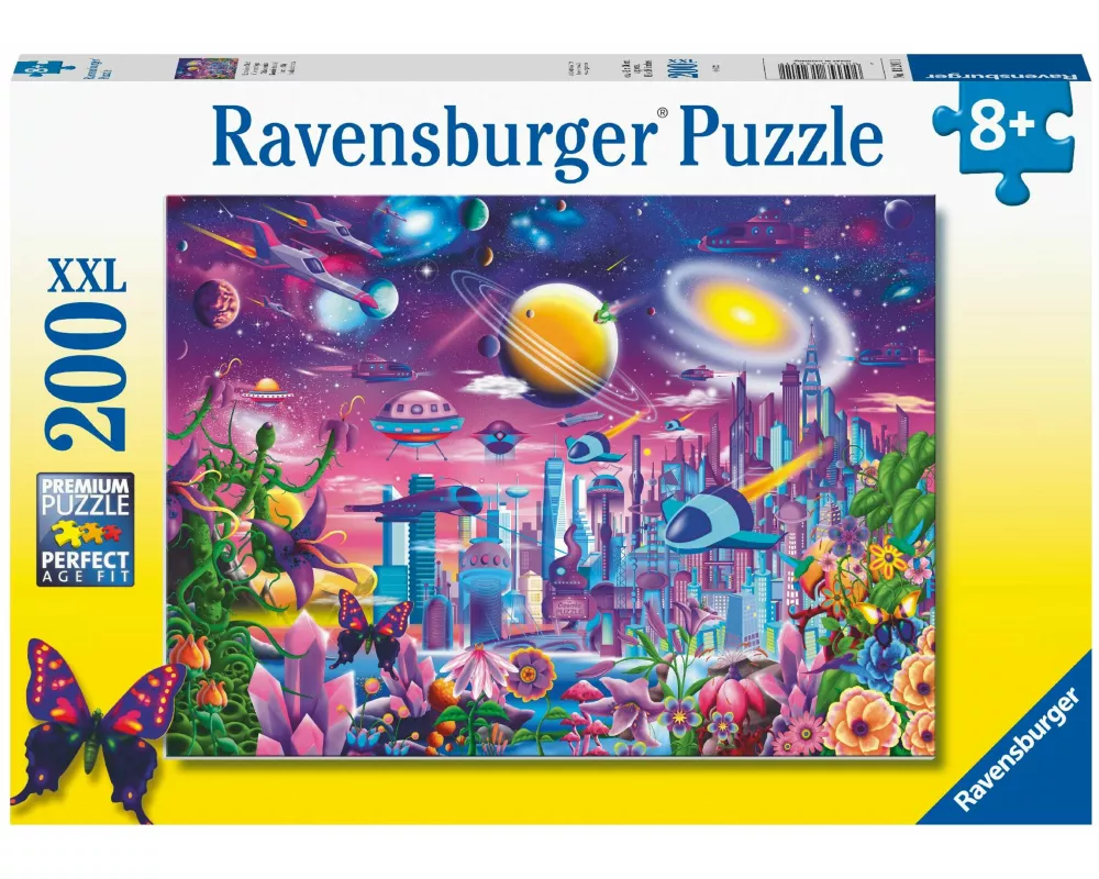 Kinderpuzzle 200 XXL Teile - Kosmische Stadt