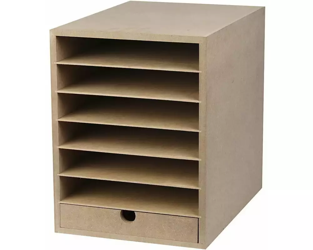 Creativ Company Schubladenbox A4 6 Fächer, 1 Schublade