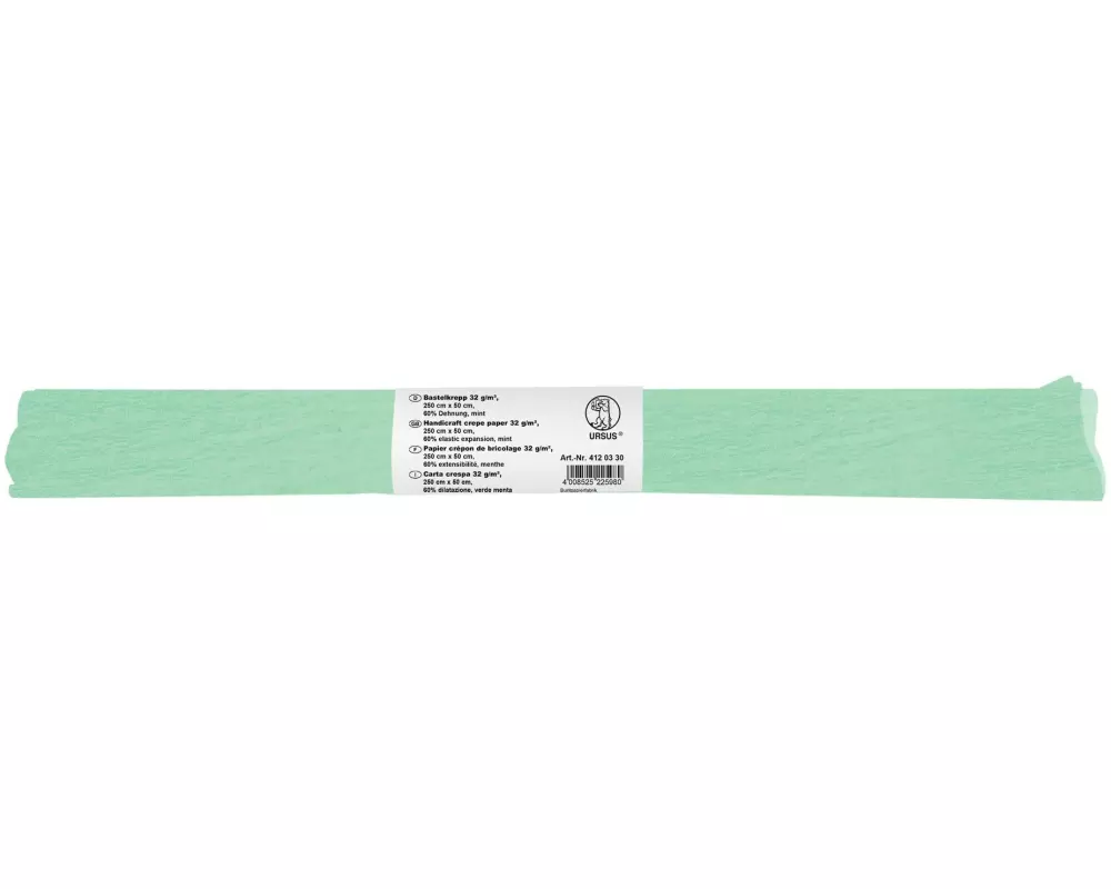 URSUS Krepppapier 50 cm x 2.5 m, 32 g/m², Mint