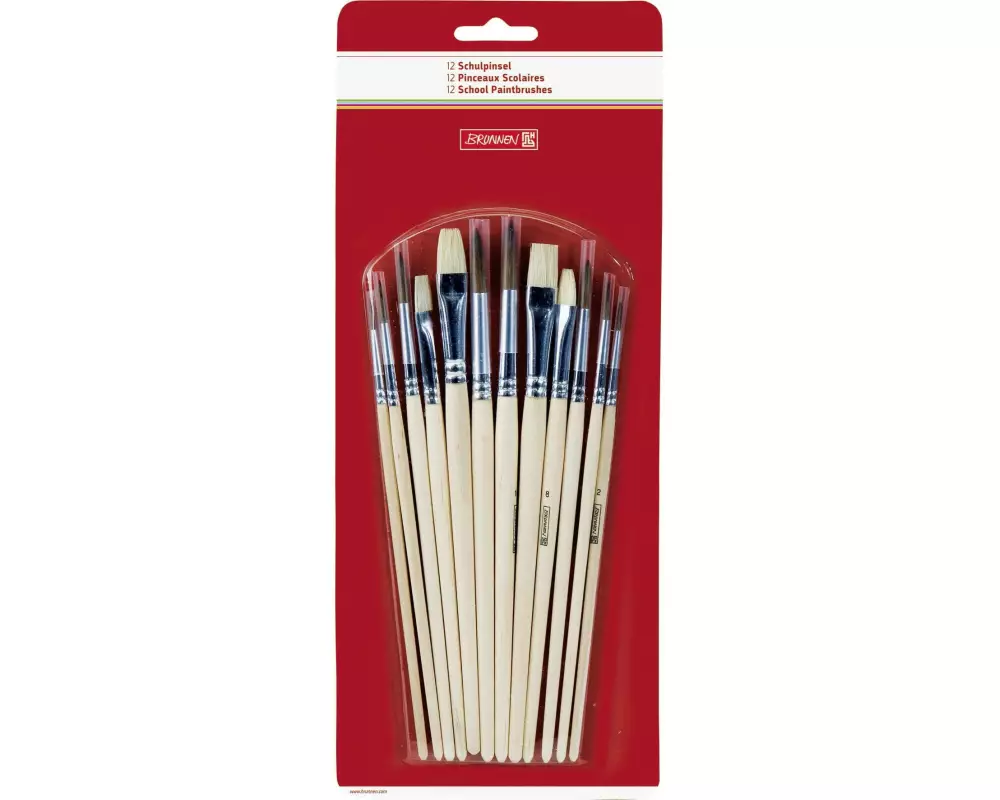 Brunnen Borstenpinsel 12 Stück