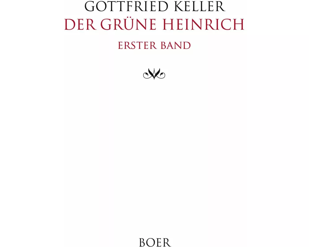 Der grüne Heinrich Band 1