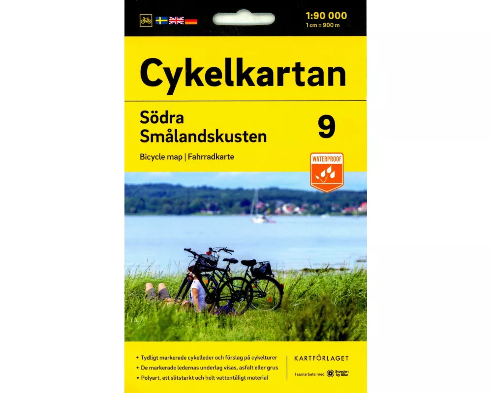 Cykelkartan Blad 9 Södra Smålandskusten 1:90000