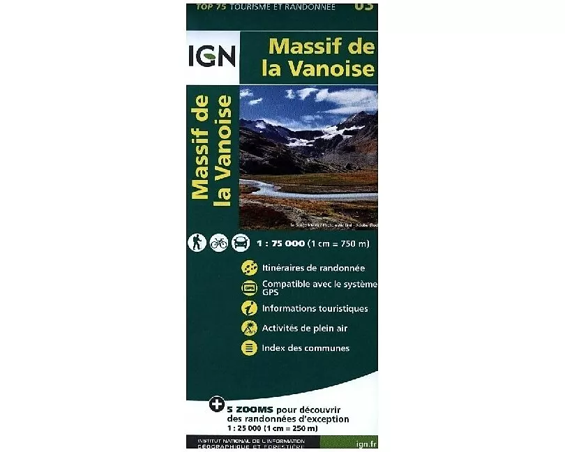 IGN 75 000 Touristische Wanderkarte 03 Massif de la Vanoise