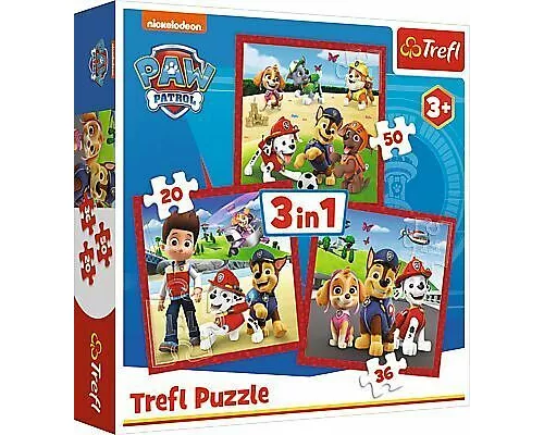 3 in 1 Puzzle - Paw Patrol