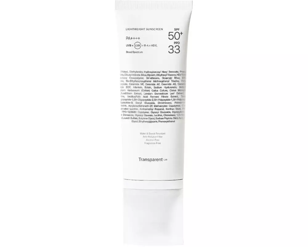 Transparent Lab Gesichtscrème Lightweight Sunscreen SPF50+ 100 ml