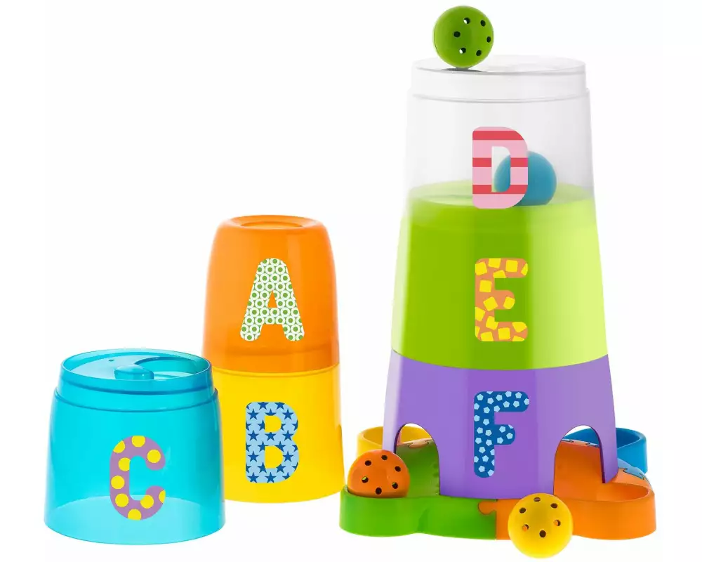 Chicco Stapelspielzeug Stapelbecher & Kugelbahn 2 In 1