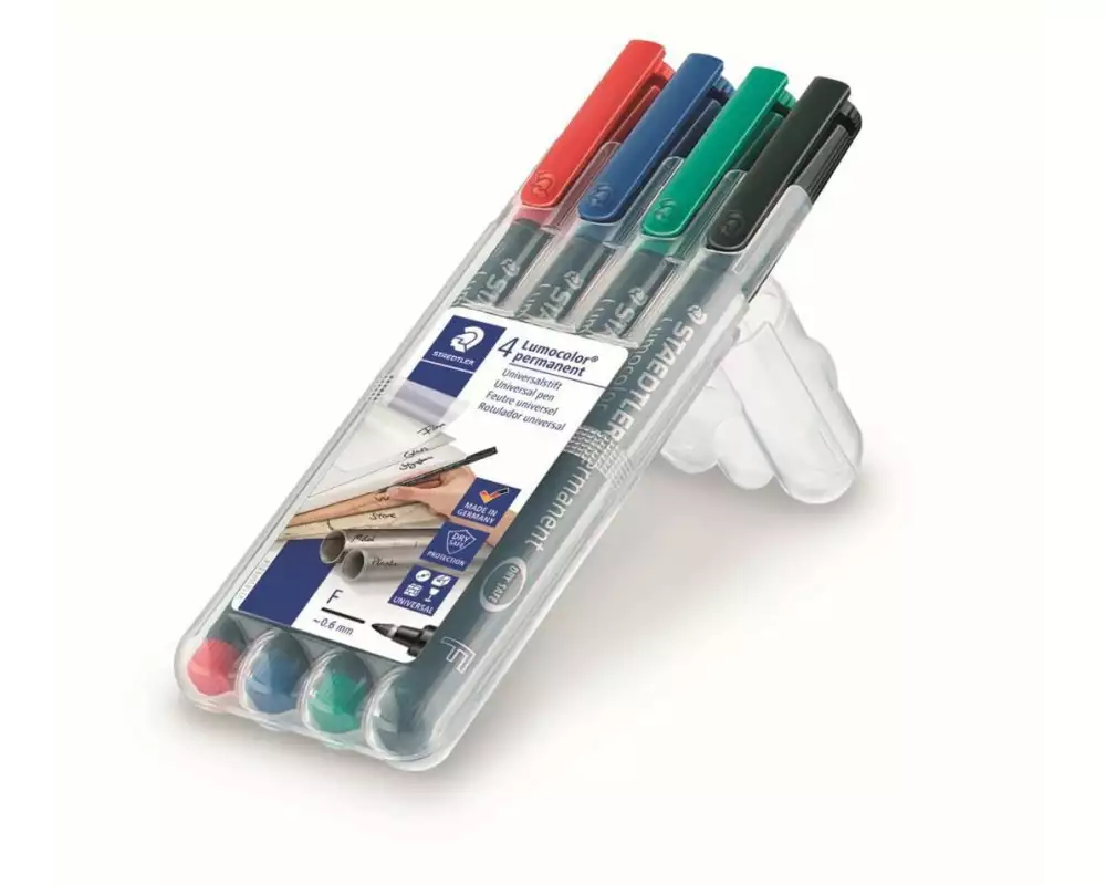 Staedtler Folienstift Lumocolor 318 F 4er-Set, permanent
