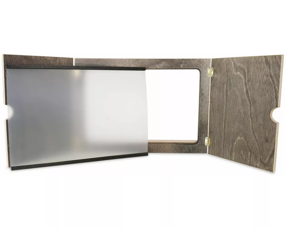 Einschiebefolie für das Kamishibai mit seitlichem Einschub. Für das Schattenspiel in Kindergarten und Schule