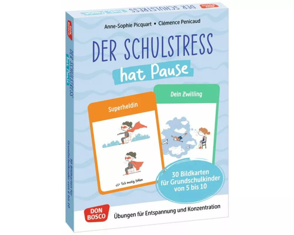 Der Schulstress hat Pause. 30 Bildkarten für Grundschulkinder von 6 bis 10