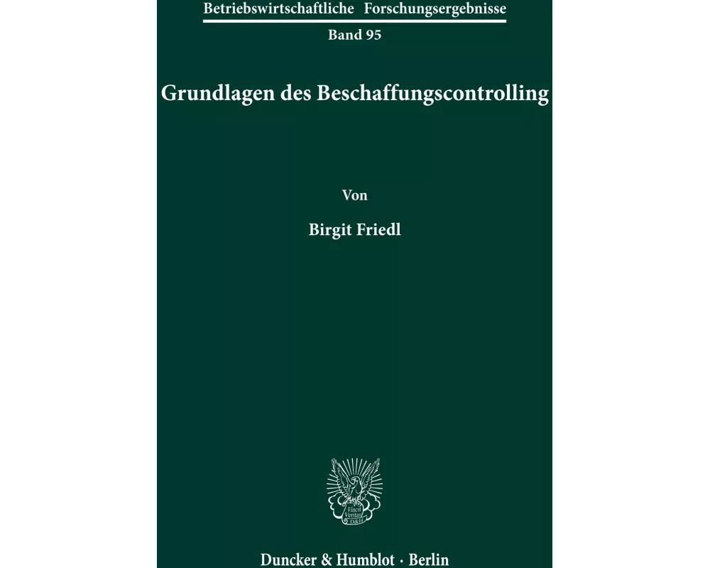 Grundlagen des Beschaffungscontrolling
