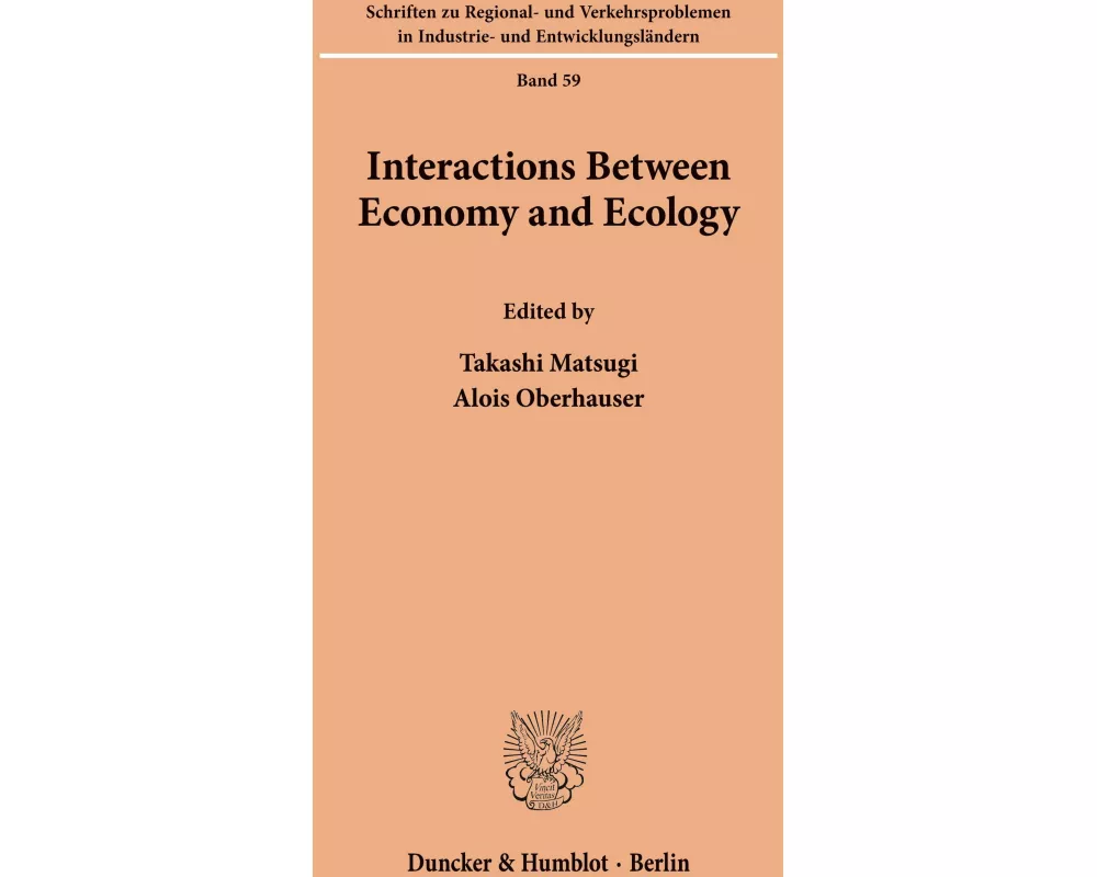Interactions Between Economy and Ecology
