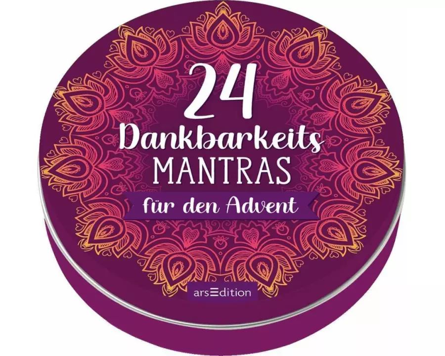 Adventskalender in der Dose. 24 Dankbarkeitsmantras für den Advent