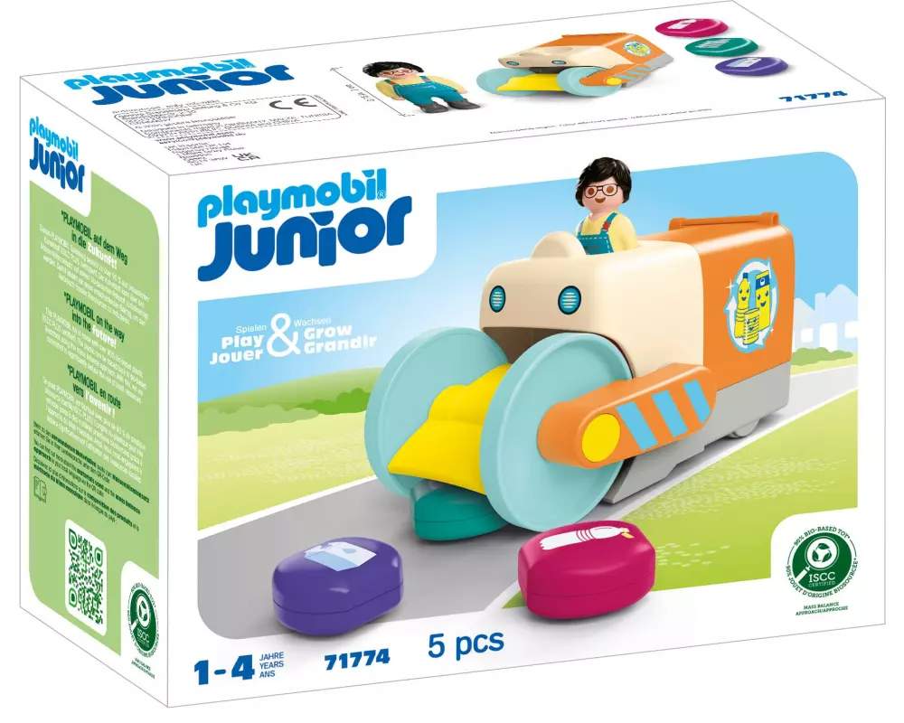 Playmobil Junior Spassiges Müllsammelfahrzeug 71774