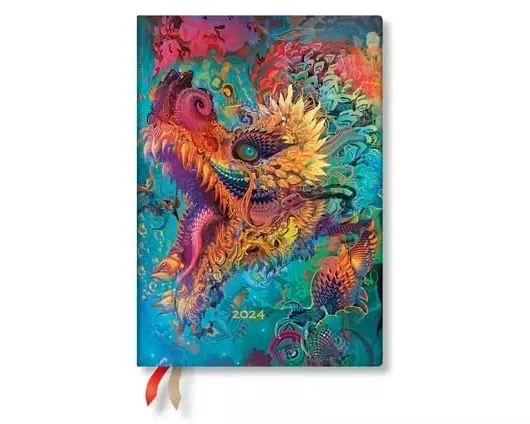 Humming Dragon (Android Jones Collection) Midi 12-month Dayplanner 2024