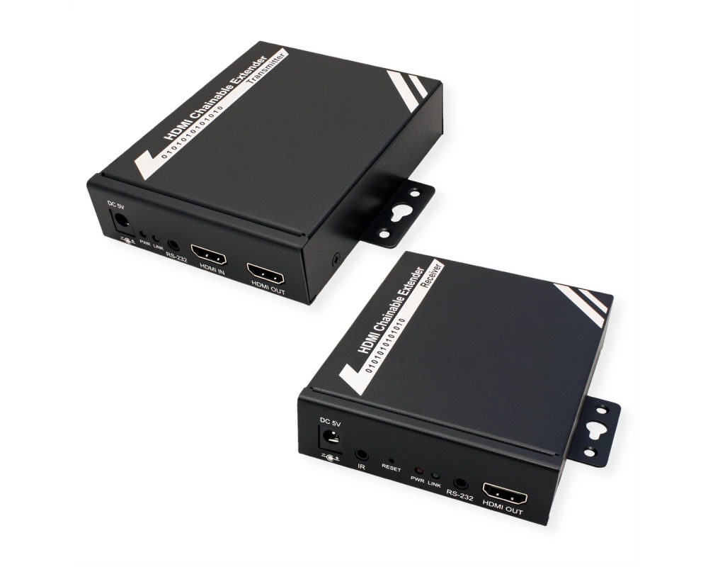 ROLINE HDMI Extender über TP, Cat.5/6, kaskadierbar, 100m