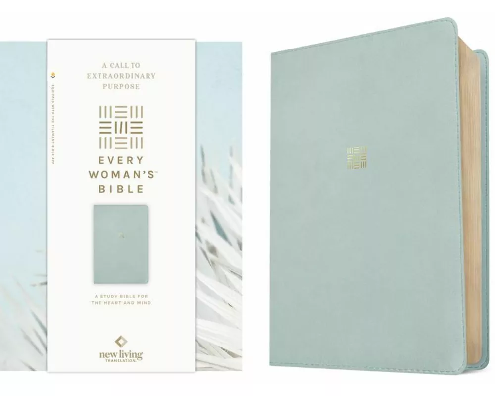 NLT Every Woman's Bible, Filament Enabled (Leatherlike, Sky Blue, Red Letter)