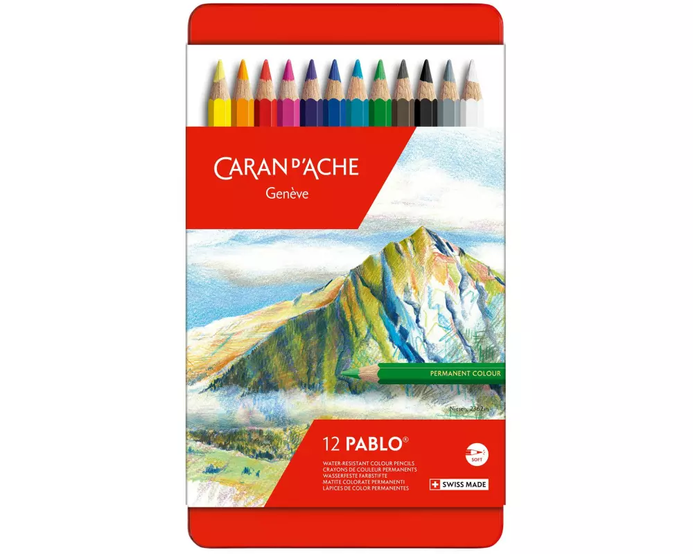 Caran d'Ache Farbstifte Pablo 12 Stück