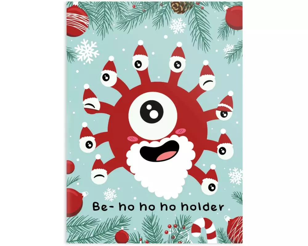 Glass Staff Weihnachtskarte Behohoholder Mehrfarbig