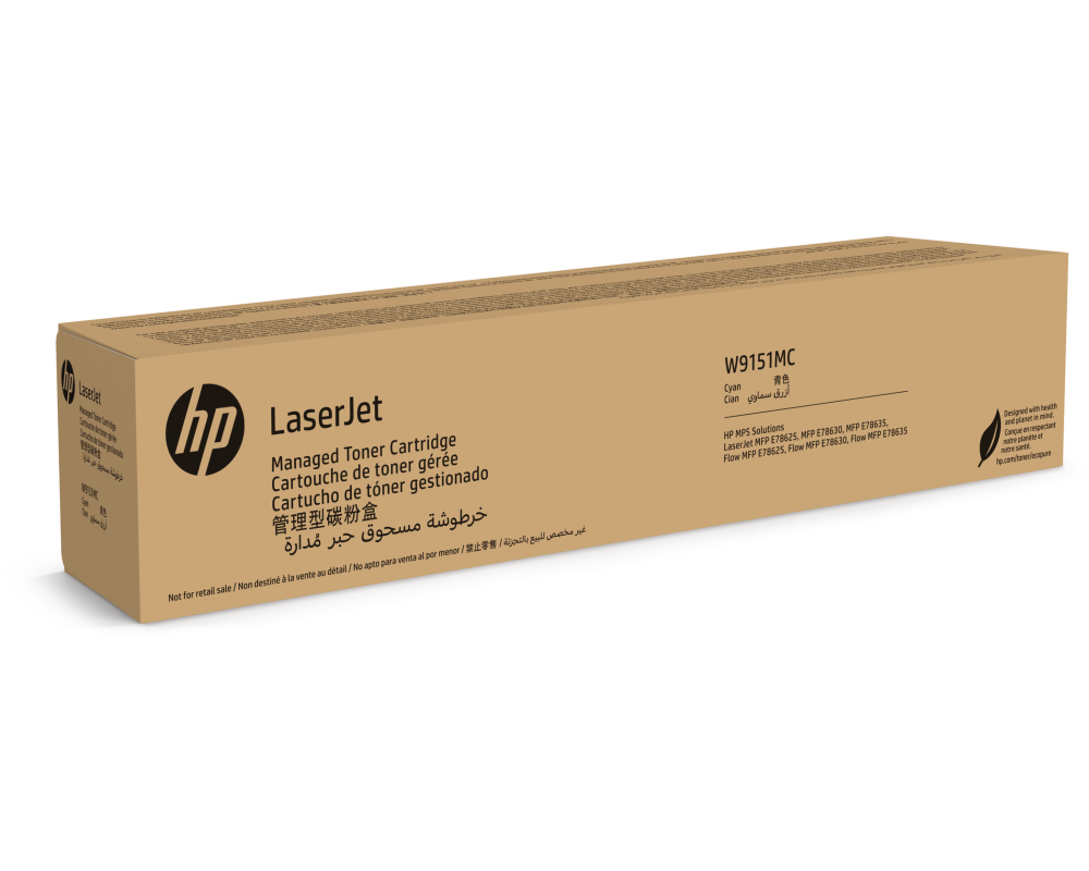 HP Managed Toner Cartridge cyan W9151MC LaserJet MFP E78625 24'000 S.