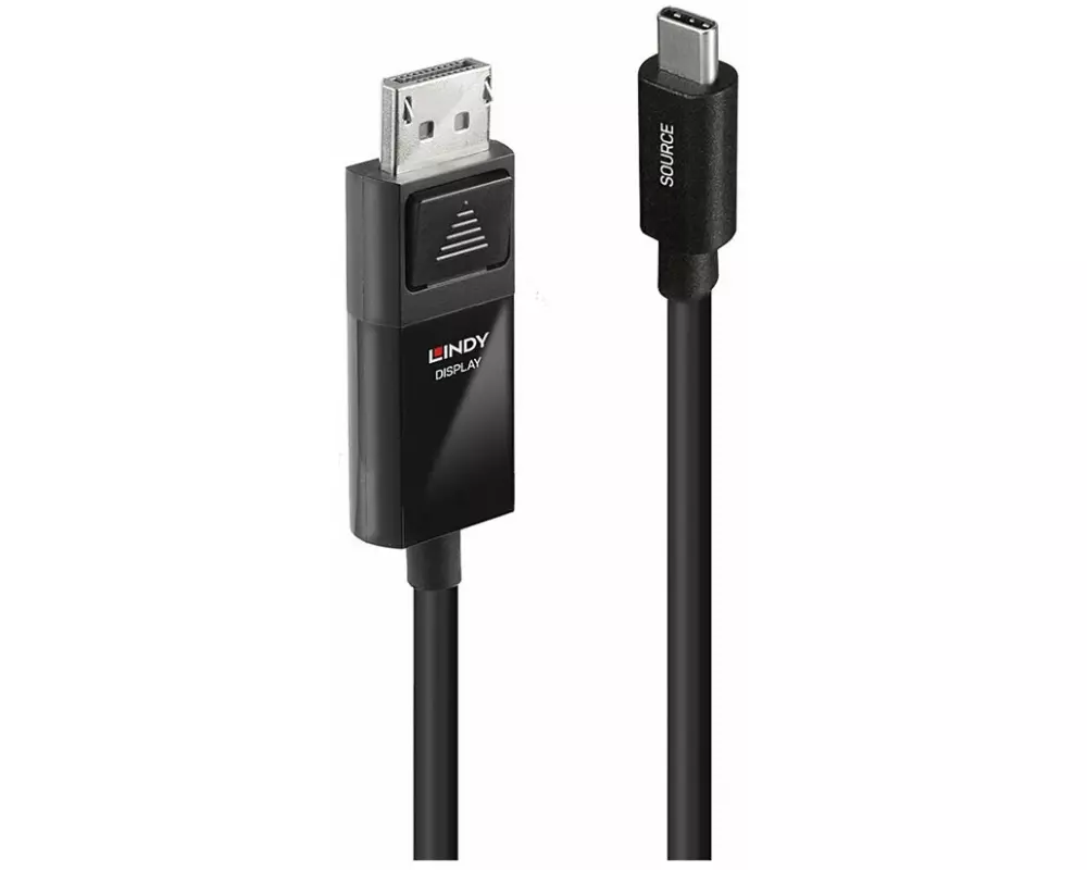 LINDY 3m USB Type C to DisplayPort, 4K60, Adapter Cable, with HDR
