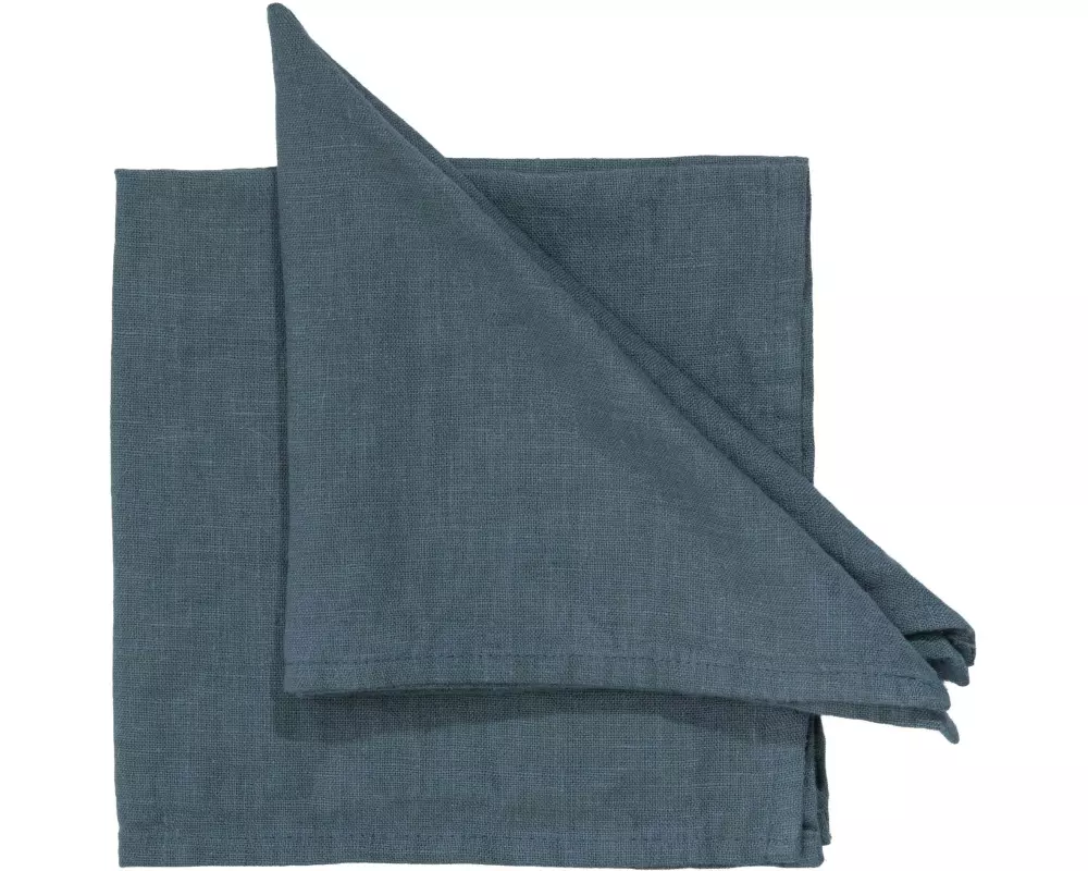 Pichler Stoffserviette Lars 40 cm x 40 cm, 6 Stück, Jeansblau